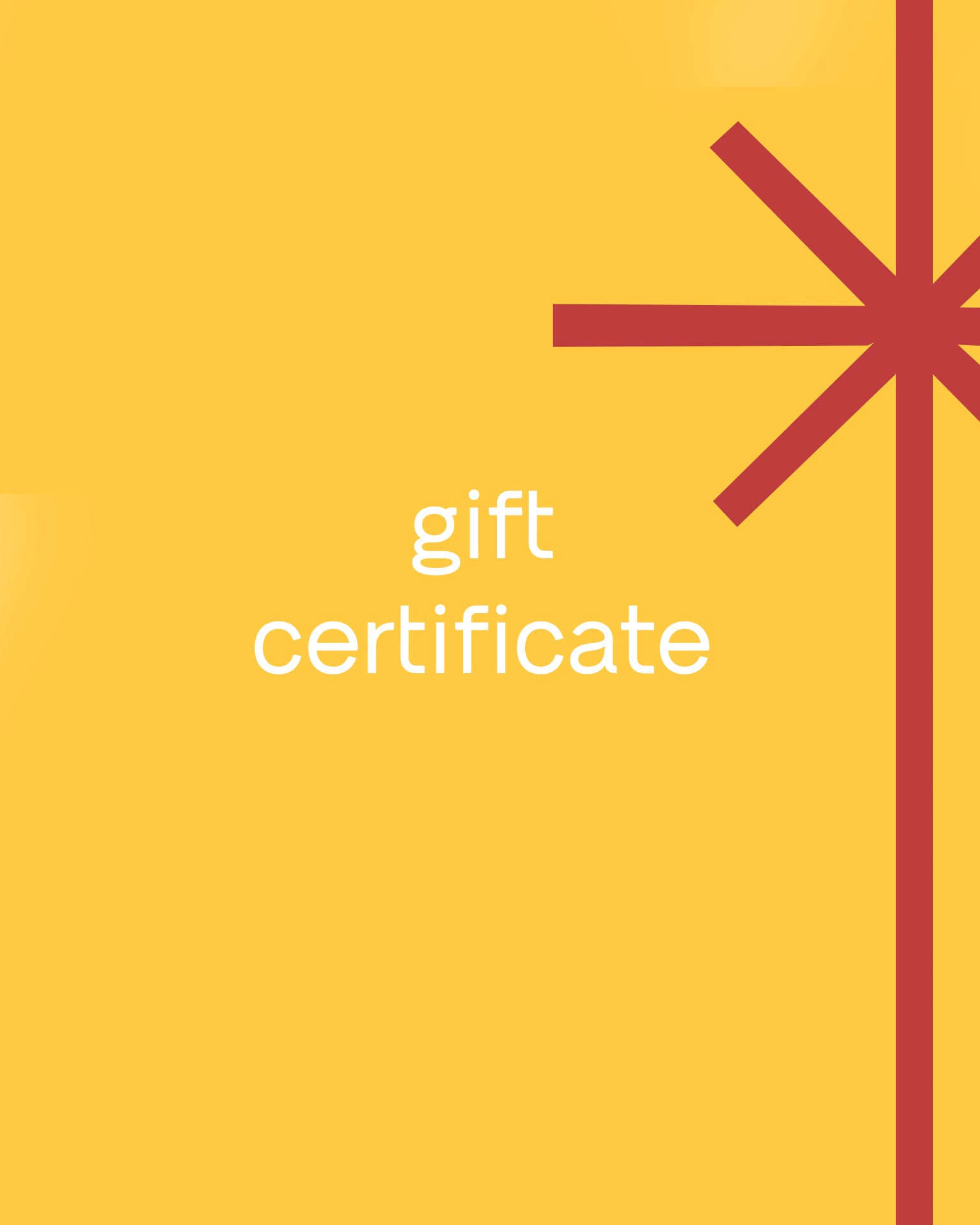 Gift Certificate