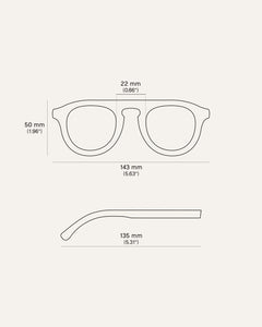 sunglasses frame parameters